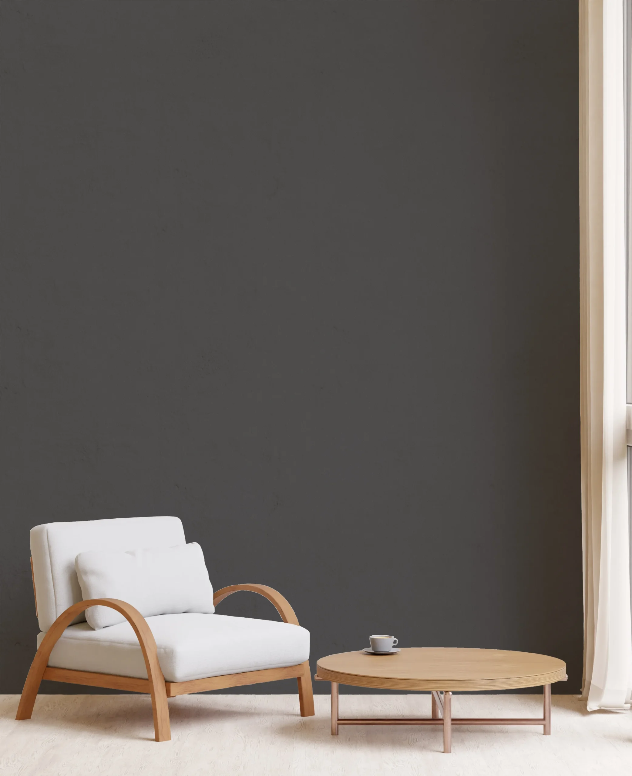 Gray Embossed Wallpaper – Understated Glittering (24201-8)